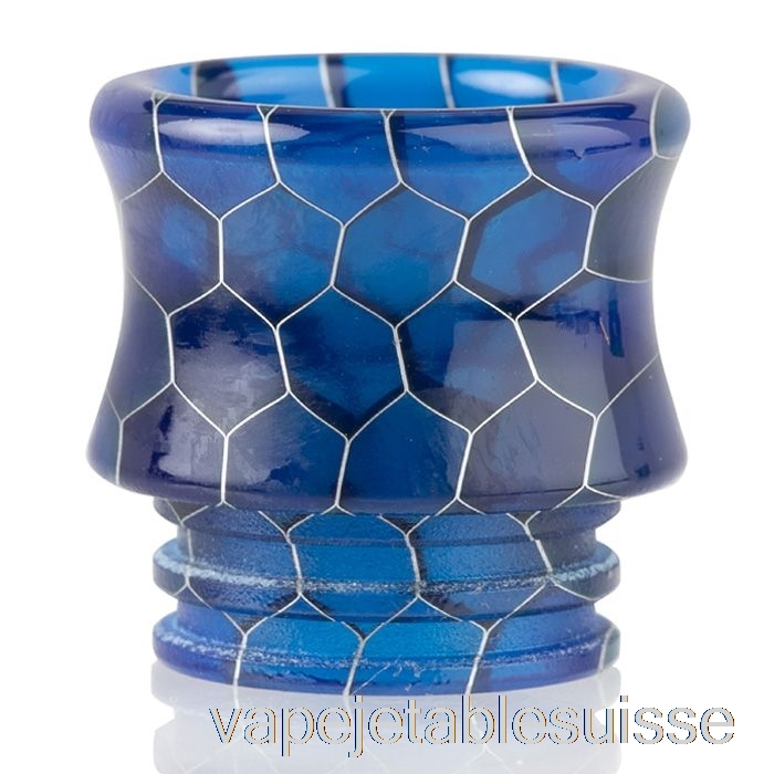 Vape Suisse 810 Couronne Peau De Serpent Résine Drip Tip Bleu